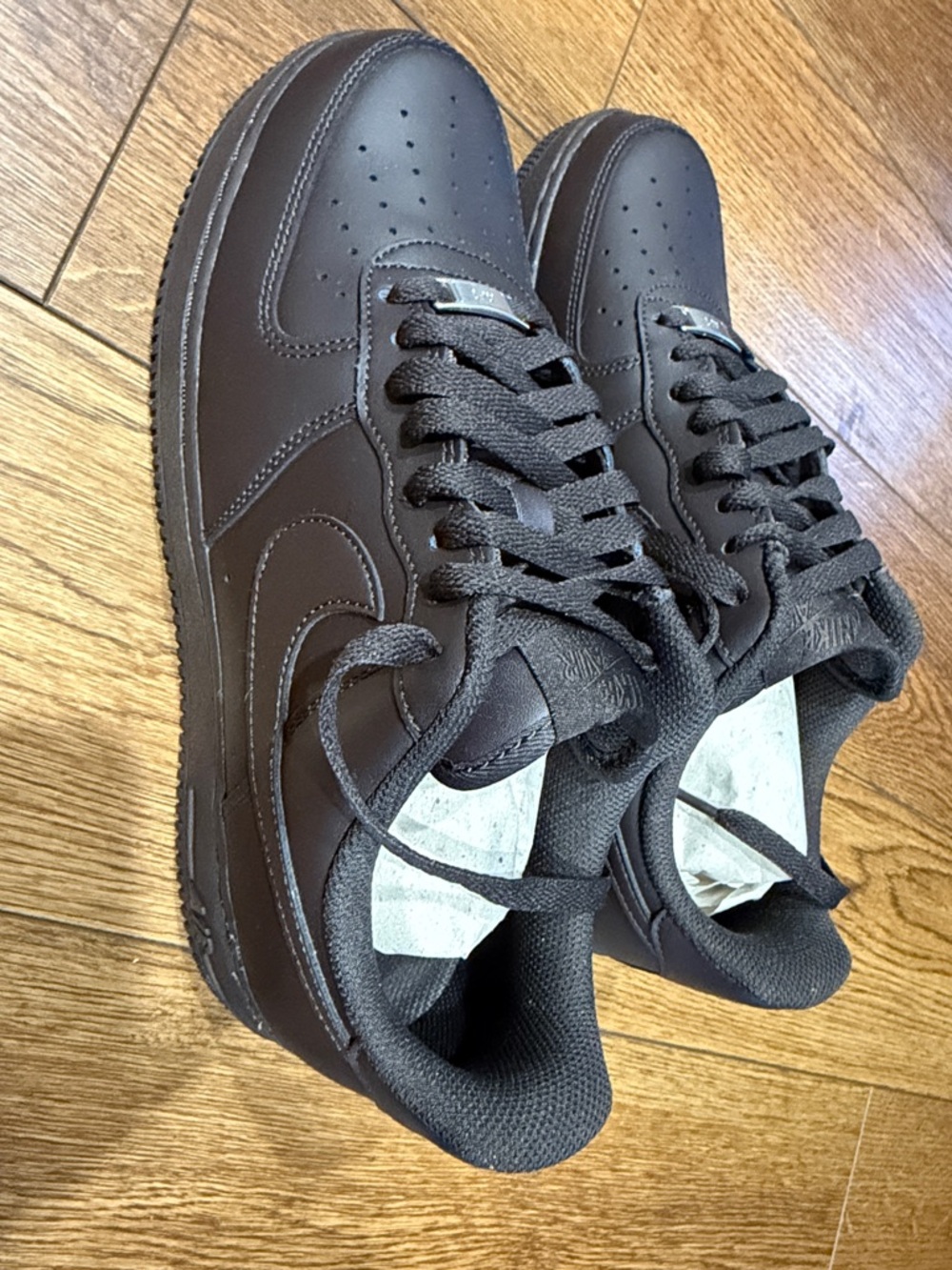 Men's dark brown  Nike Air Force 1 New.